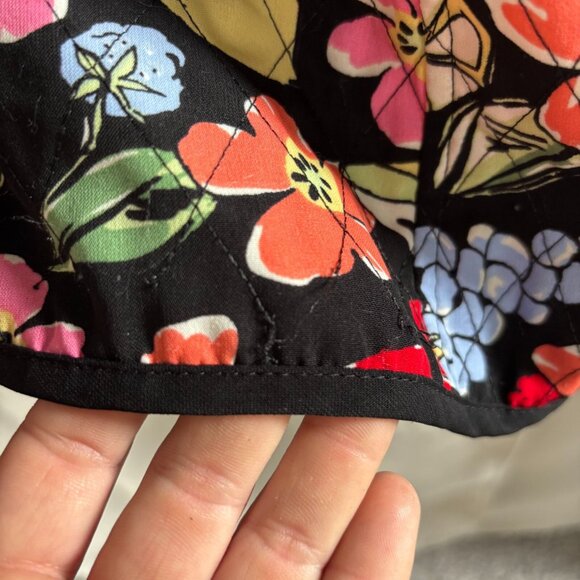 Vtg Requirements‎ Quilted Jacket Large Petite Fruit Floral Hippie Boho Y2K 18284 - Picture 3 of 8